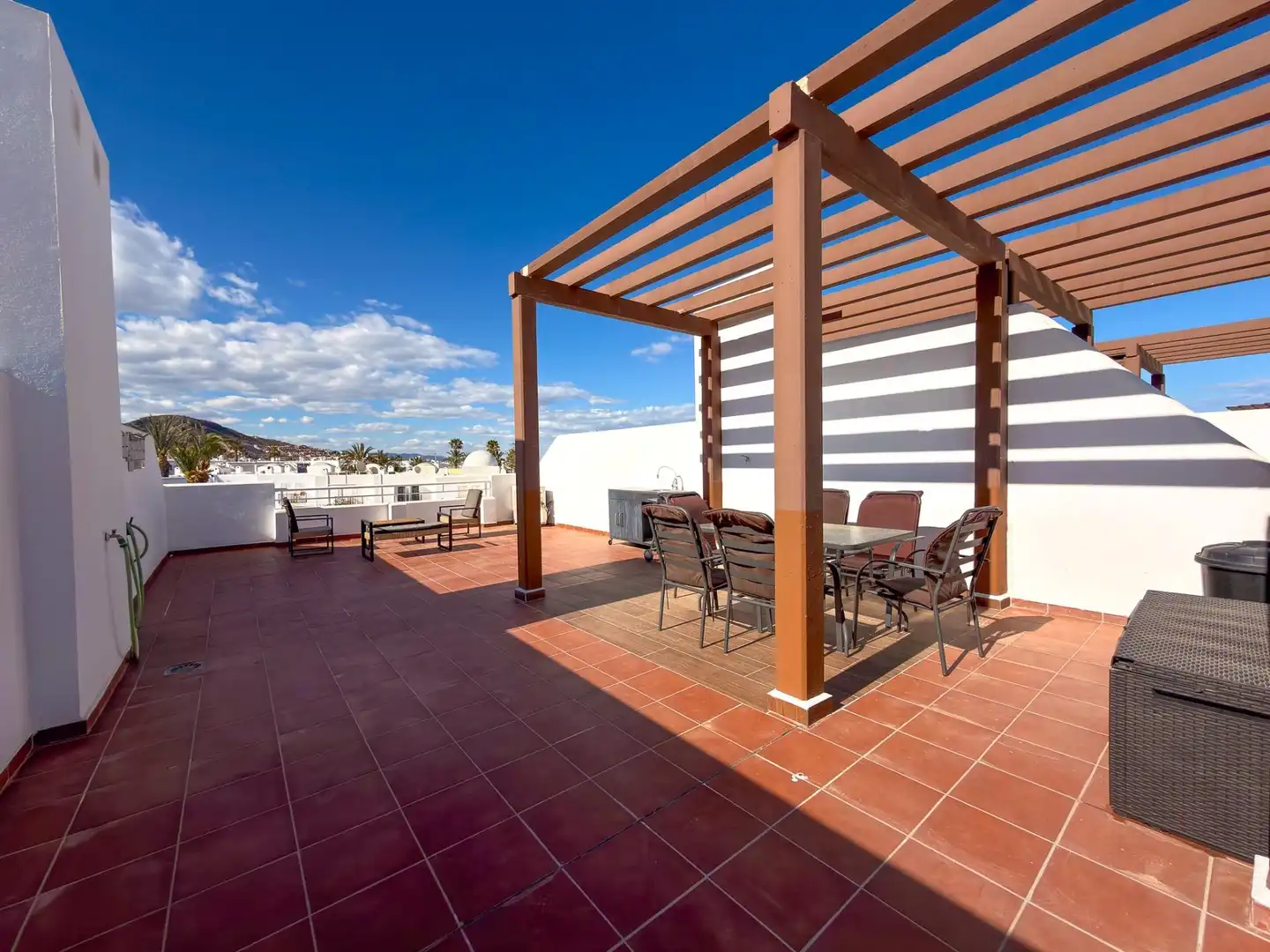 Terraza de Ático en venta en Mojácar con Aire acondicionado, Calefacción y Jardín privado