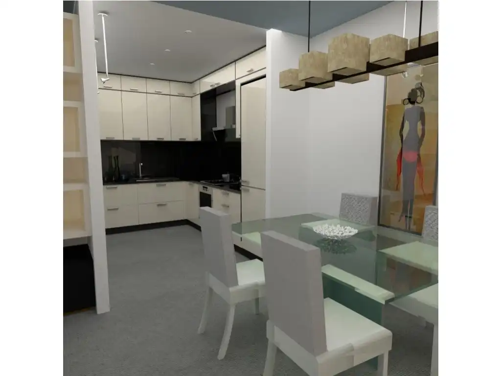 Cocina de Apartamento en venta en Finestrat con Jardín privado y Piscina