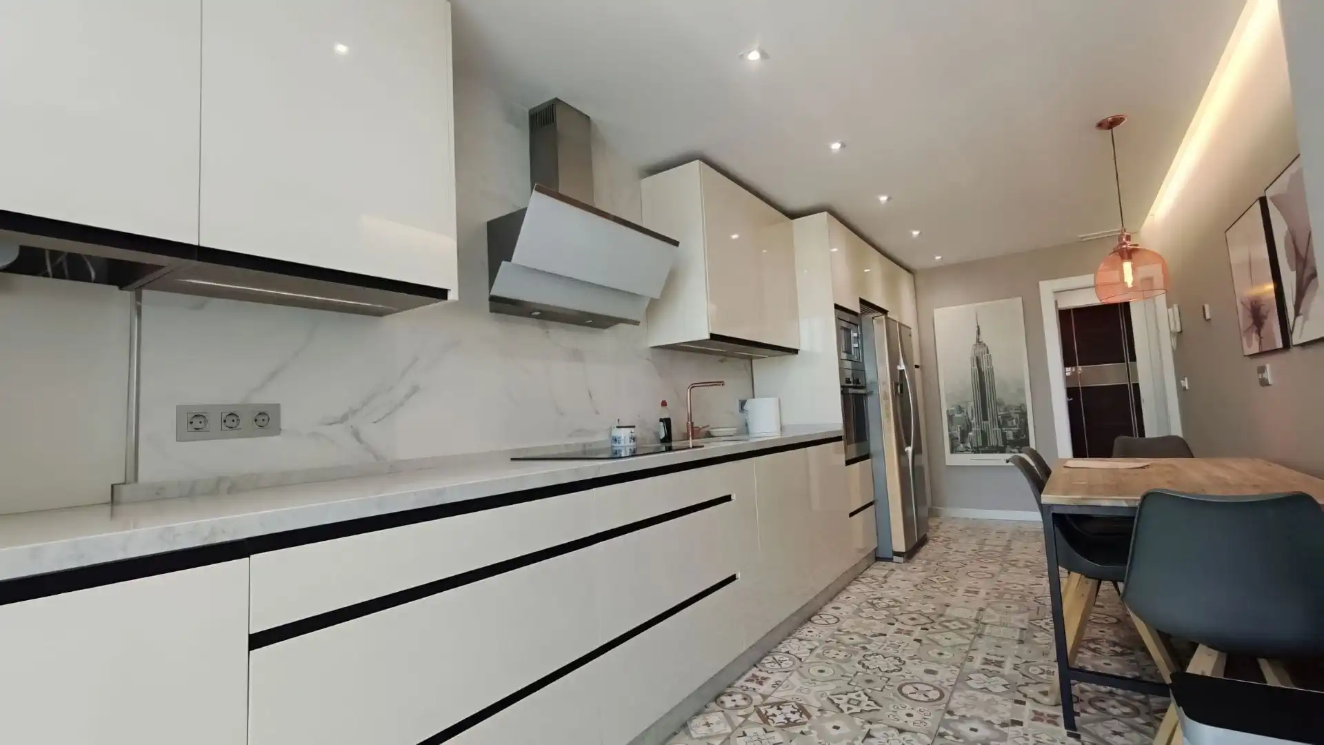 Cocina de Apartamento de alquiler en Málaga con Aire acondicionado y Calefacción
