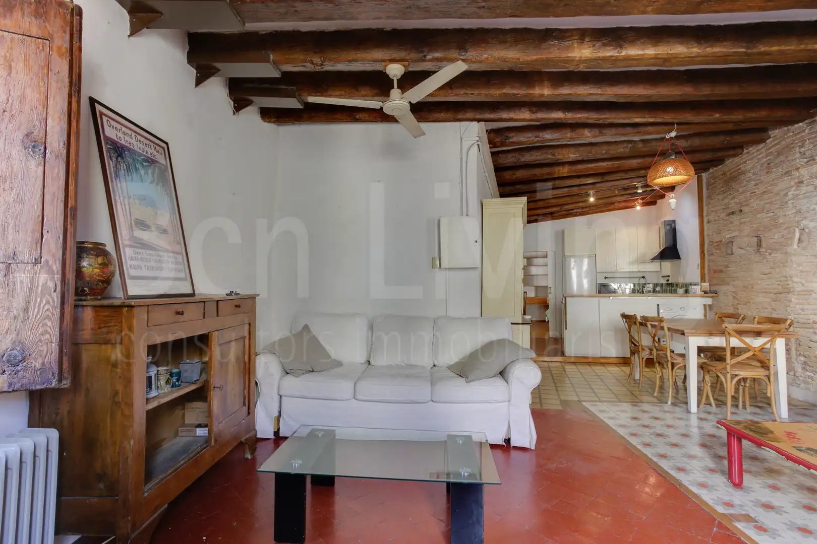 Sala de estar de Piso en venta en Barcelona con Aire acondicionado, Calefacción y Amueblado
