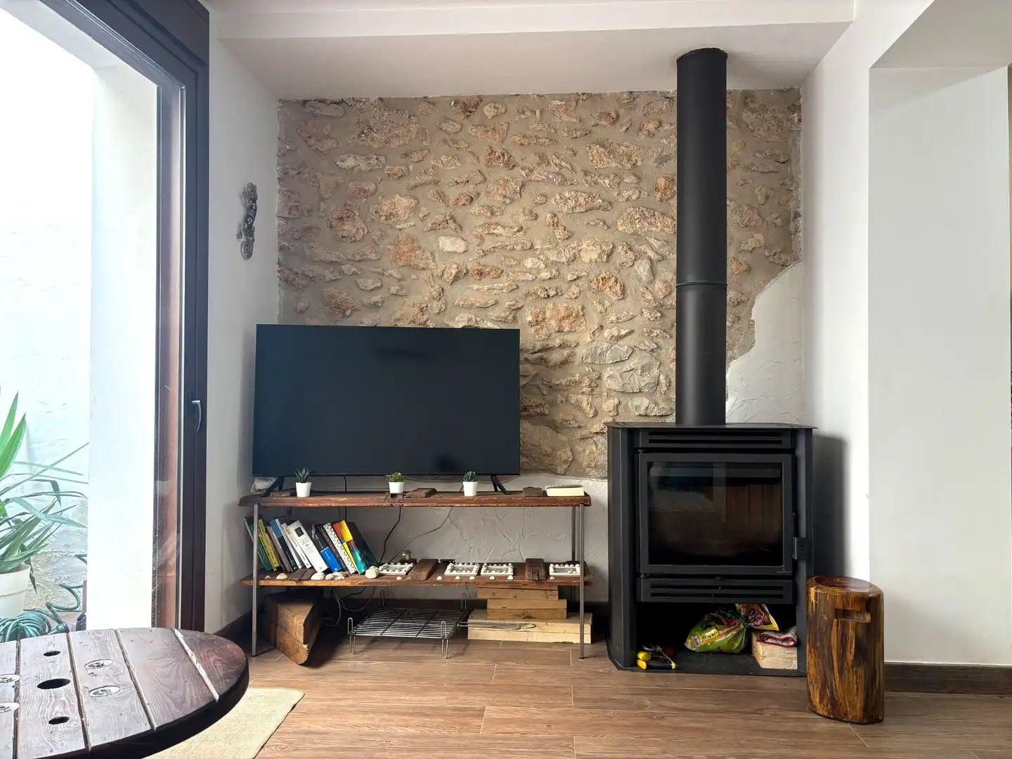 Sala de estar de Casa adosada en venta en Alcanar con Aire acondicionado, Terraza y Amueblado