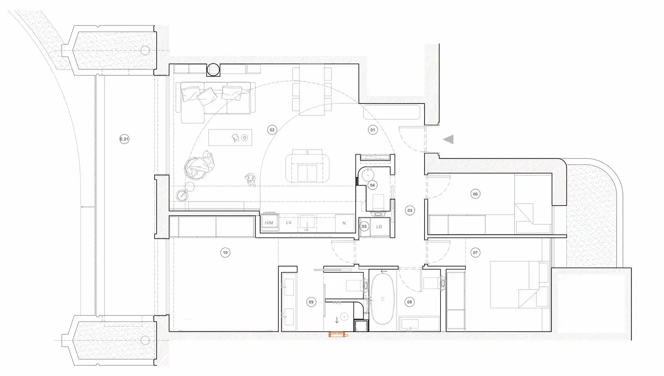 Apartment with terrace for sale in Milla de Oro, imagen 21