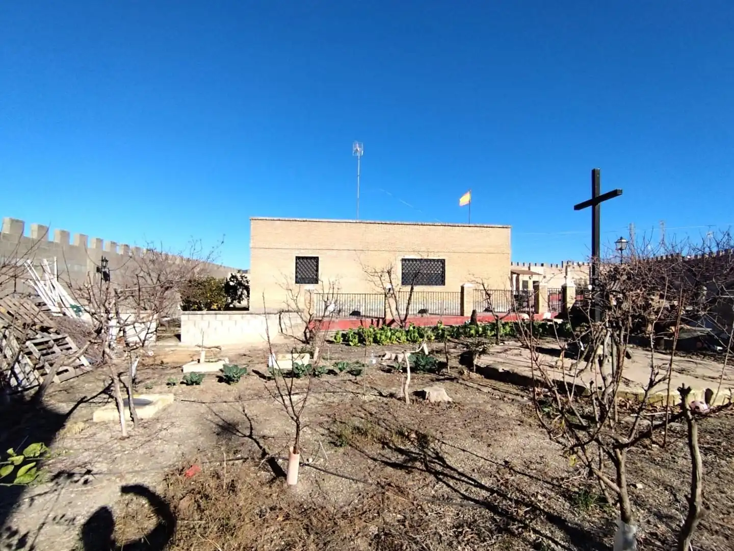 Vista exterior de Casa o chalet en venta en Burguillos con Jardín privado, Terraza y Piscina