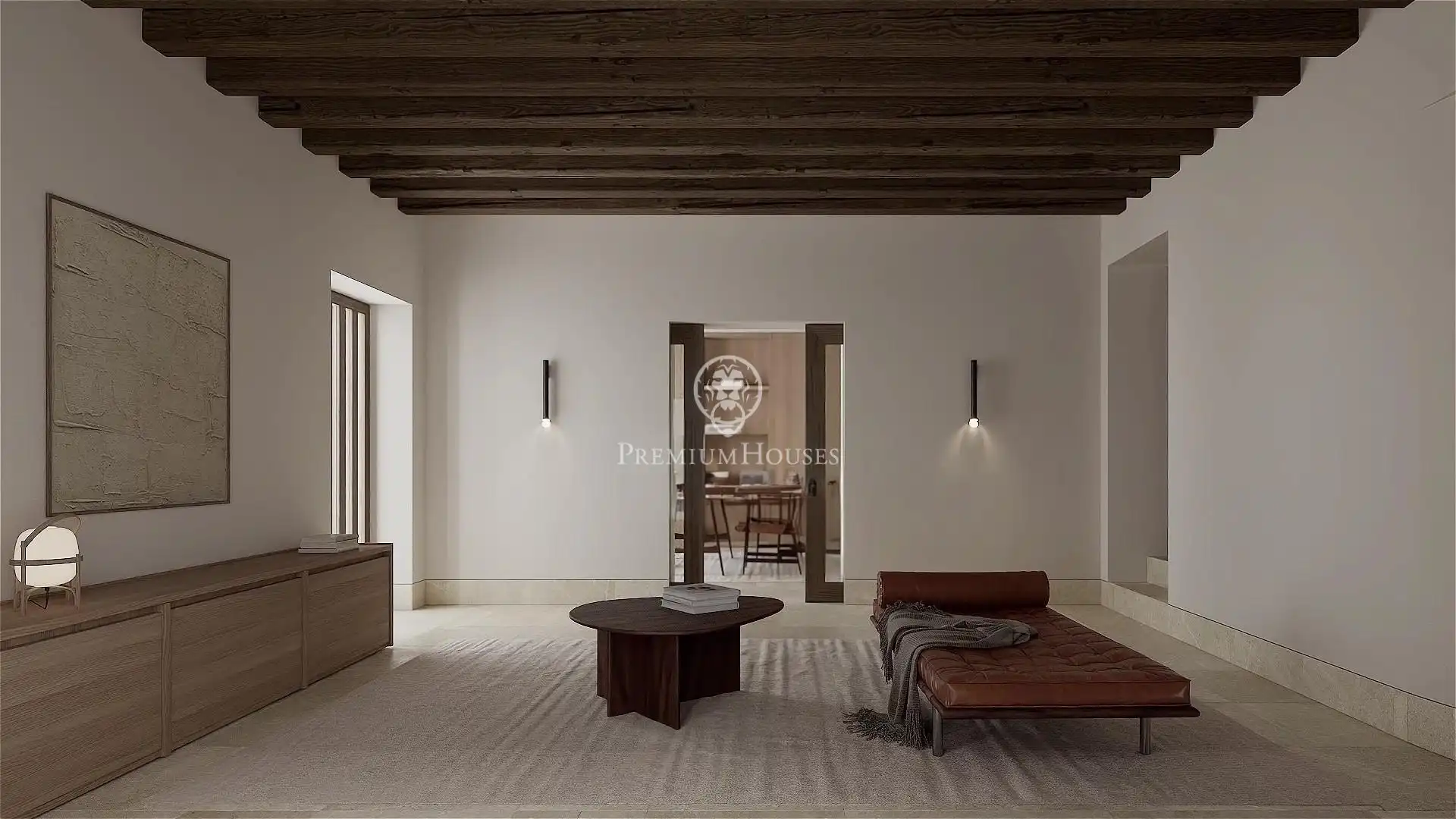 Sala d'estar de Finca rústica en venda en Esplugues de Llobregat amb Aire condicionat, Jardí privat i Terrassa