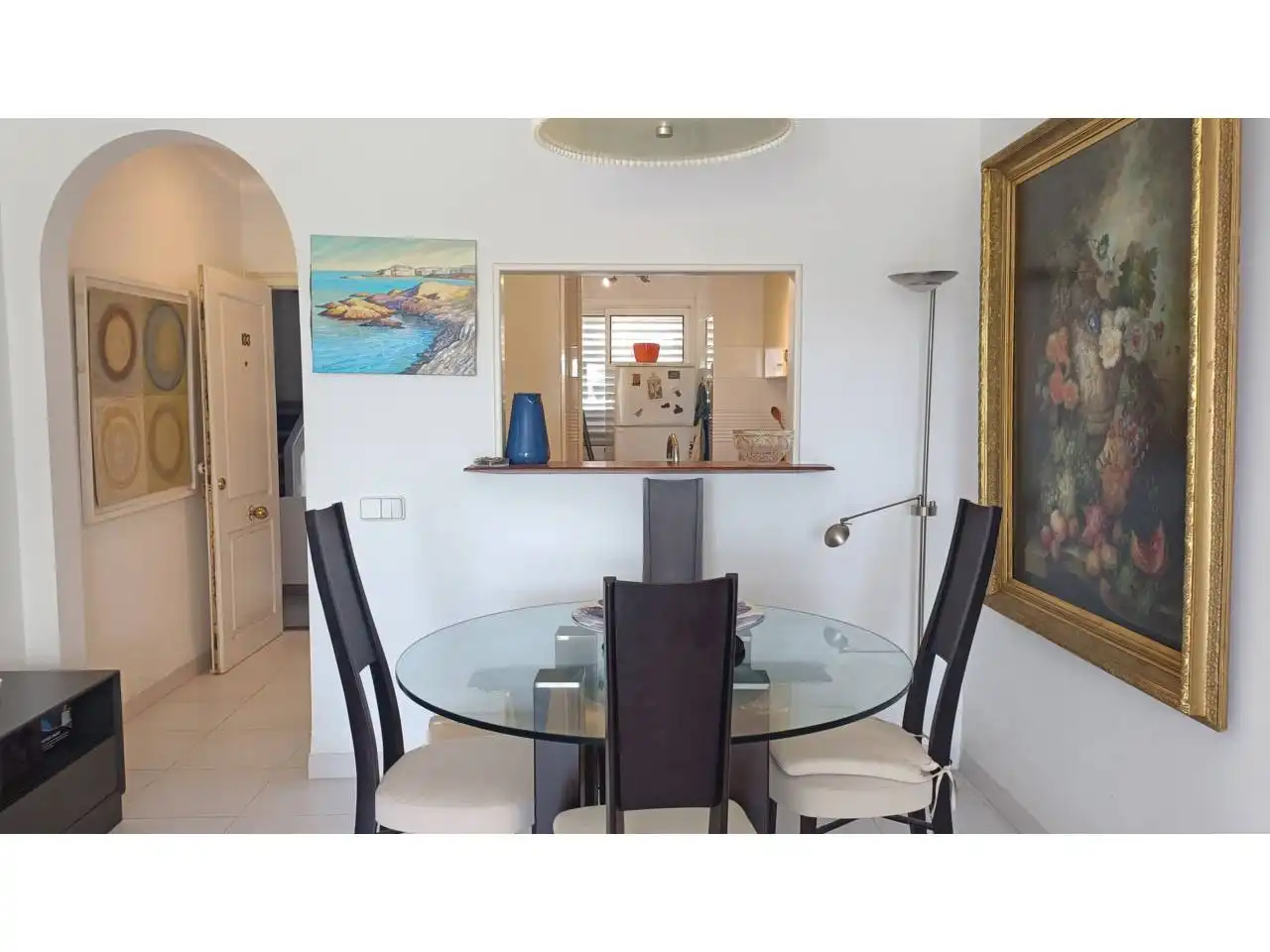 Dining room of Flat for sale in L'Escala  with Private garden, Terrace and Furnished