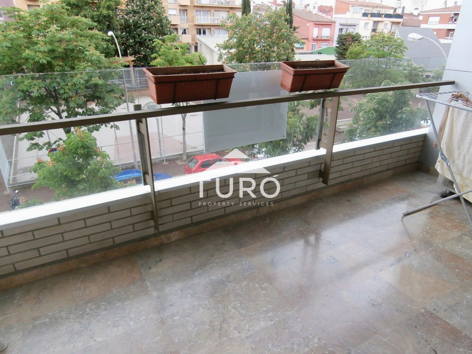 Terrace of Flat for sale in Girona Capital  with Air Conditioner, Storage room and Oven