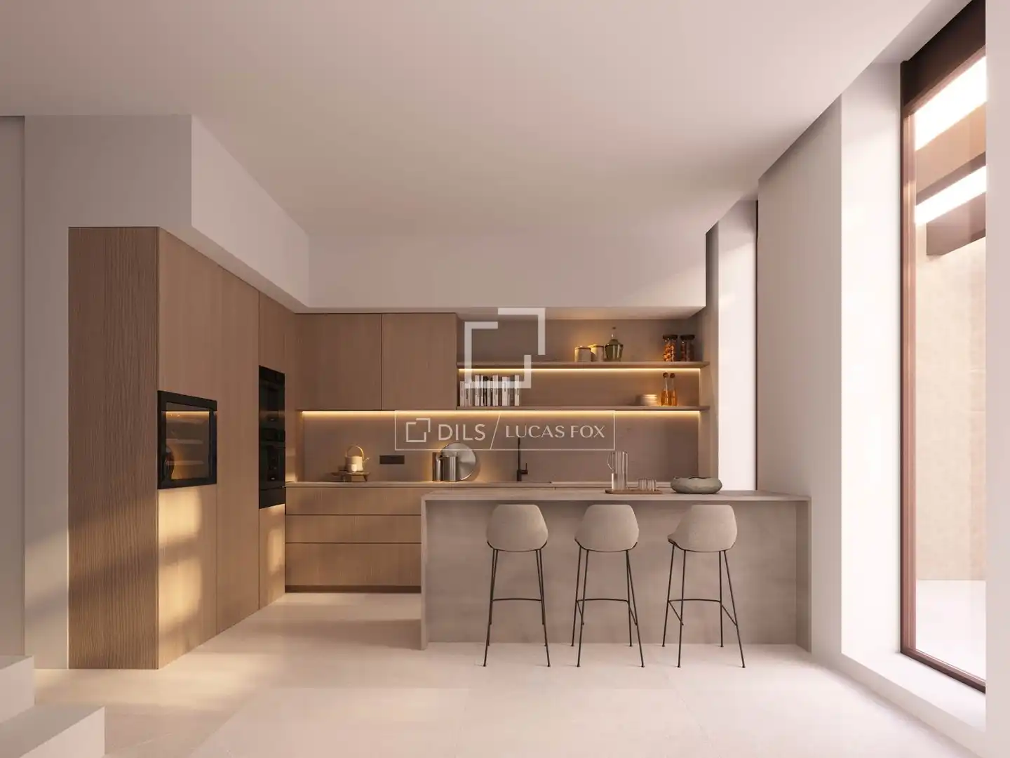 Kitchen of Houses for sale in Santa Eulària des Riu  with Air Conditioner, Heating and Private garden