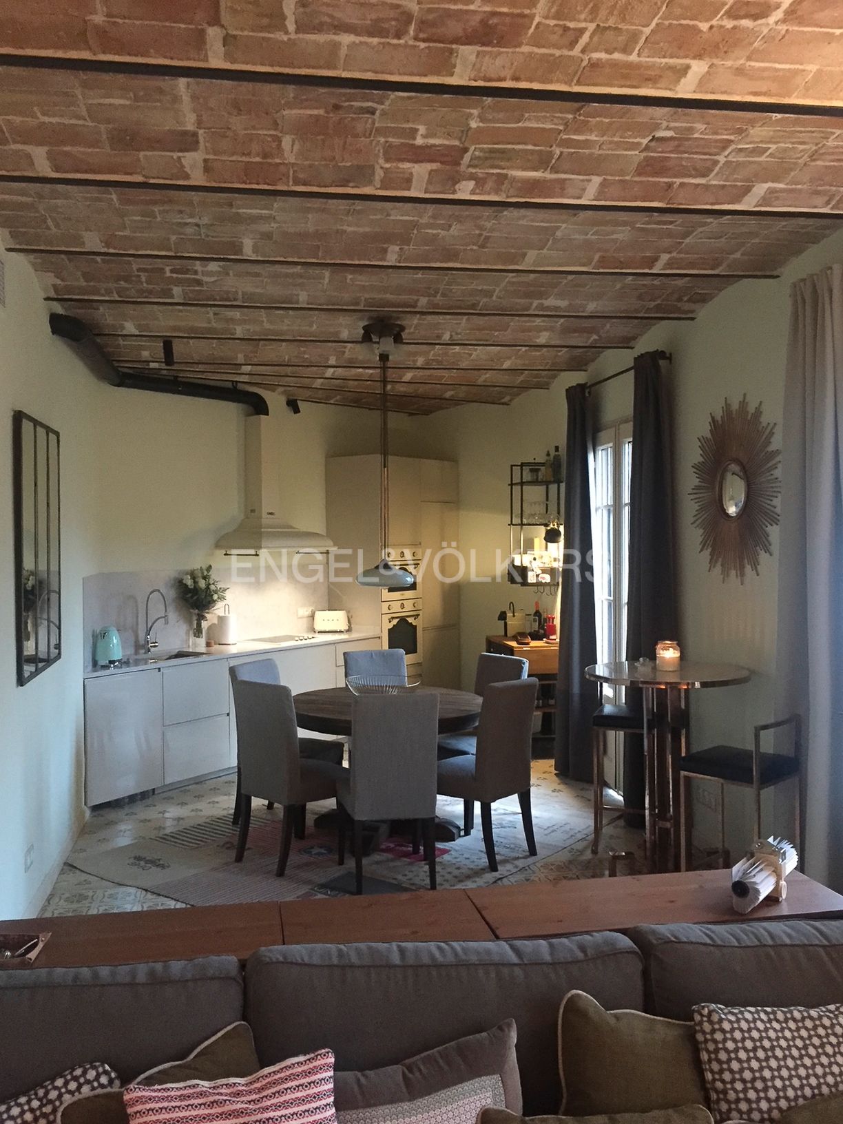 Kitchen of Flat for rent in  Barcelona Capital  with Air Conditioner, Heating and Furnished