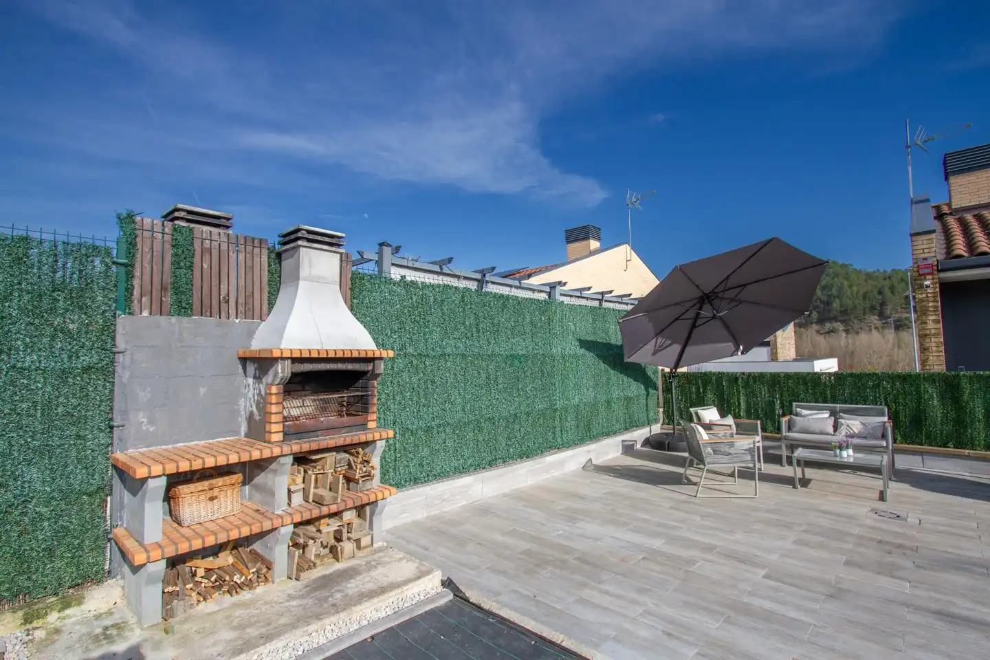 Terraza de Casa o chalet en venta en Aoiz / Agoitz con Jardín privado, Terraza y Amueblado