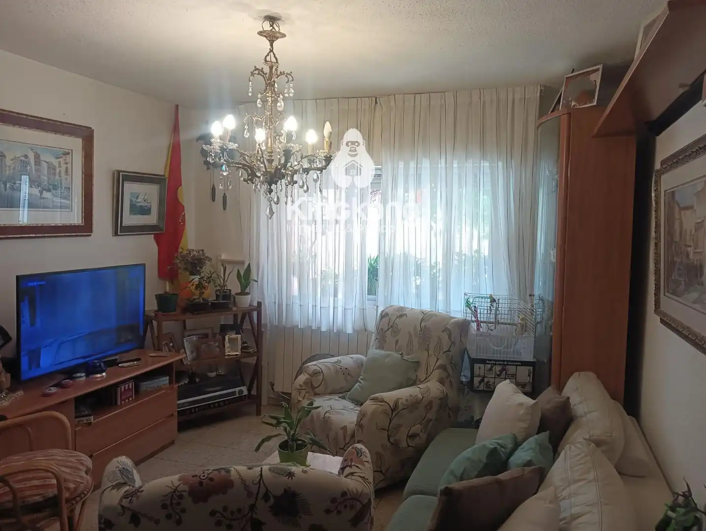 Sala de estar de Piso en venta en Alcobendas con Calefacción, Terraza y Amueblado
