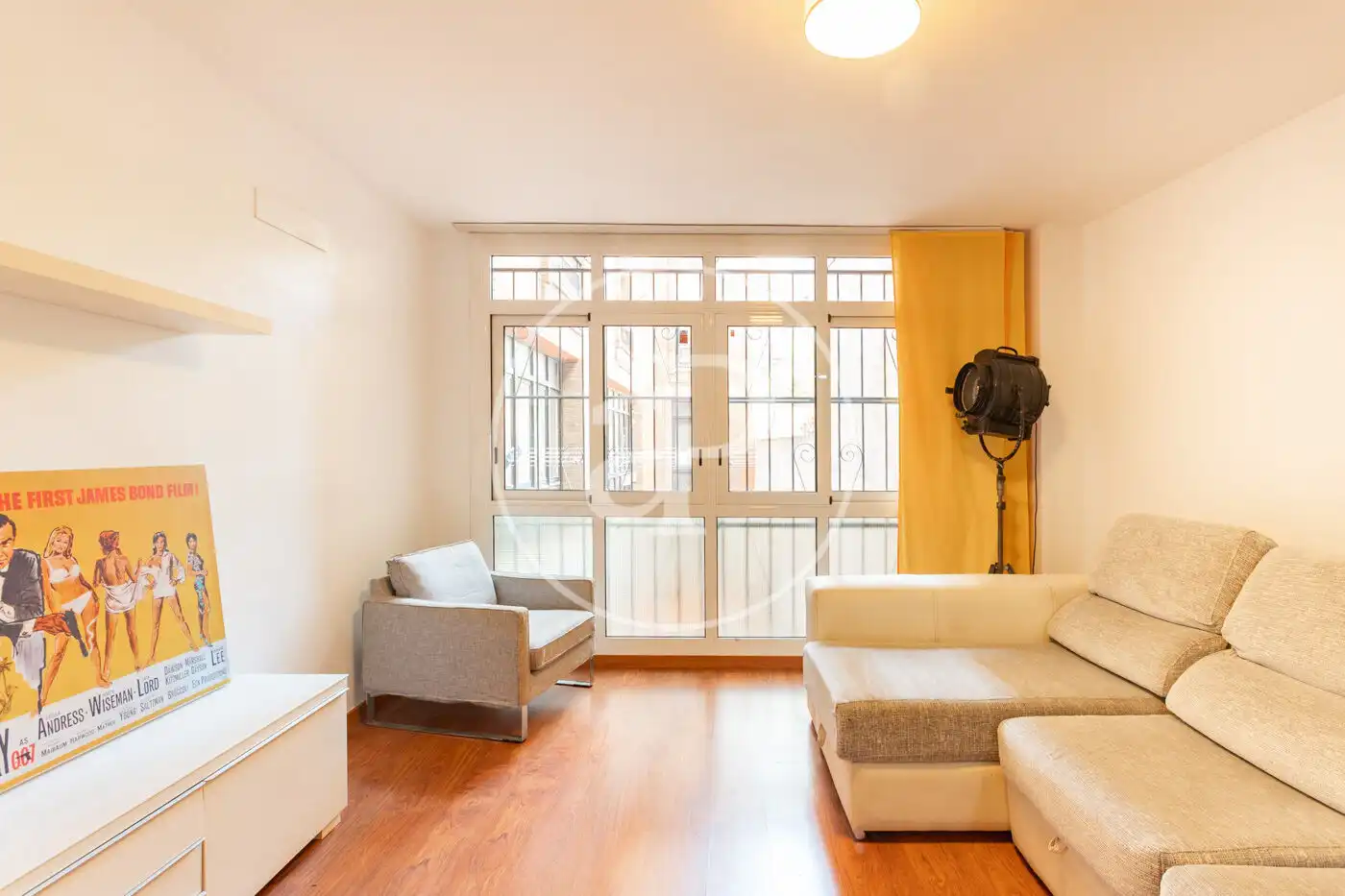Wohnzimmer von Wohnung zur Miete in Barcelona mit Heizung und Möbliert