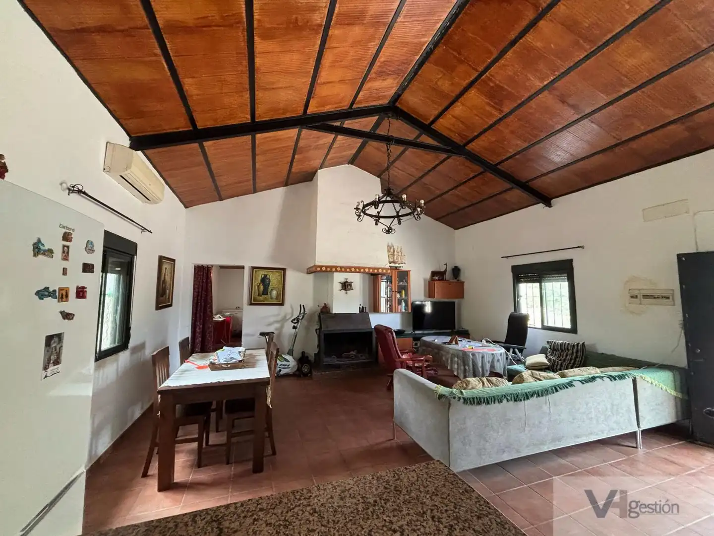 Wohnzimmer von Country house zum Verkauf in Villamartín mit Schwimmbad