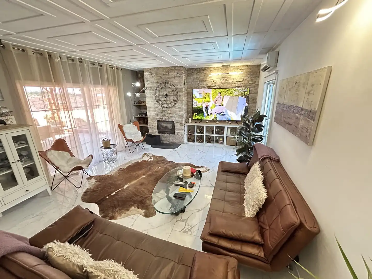 Wohnzimmer von Haus oder Chalet zum Verkauf in Cervelló mit Klimaanlage, Privatgarten und Schwimmbad