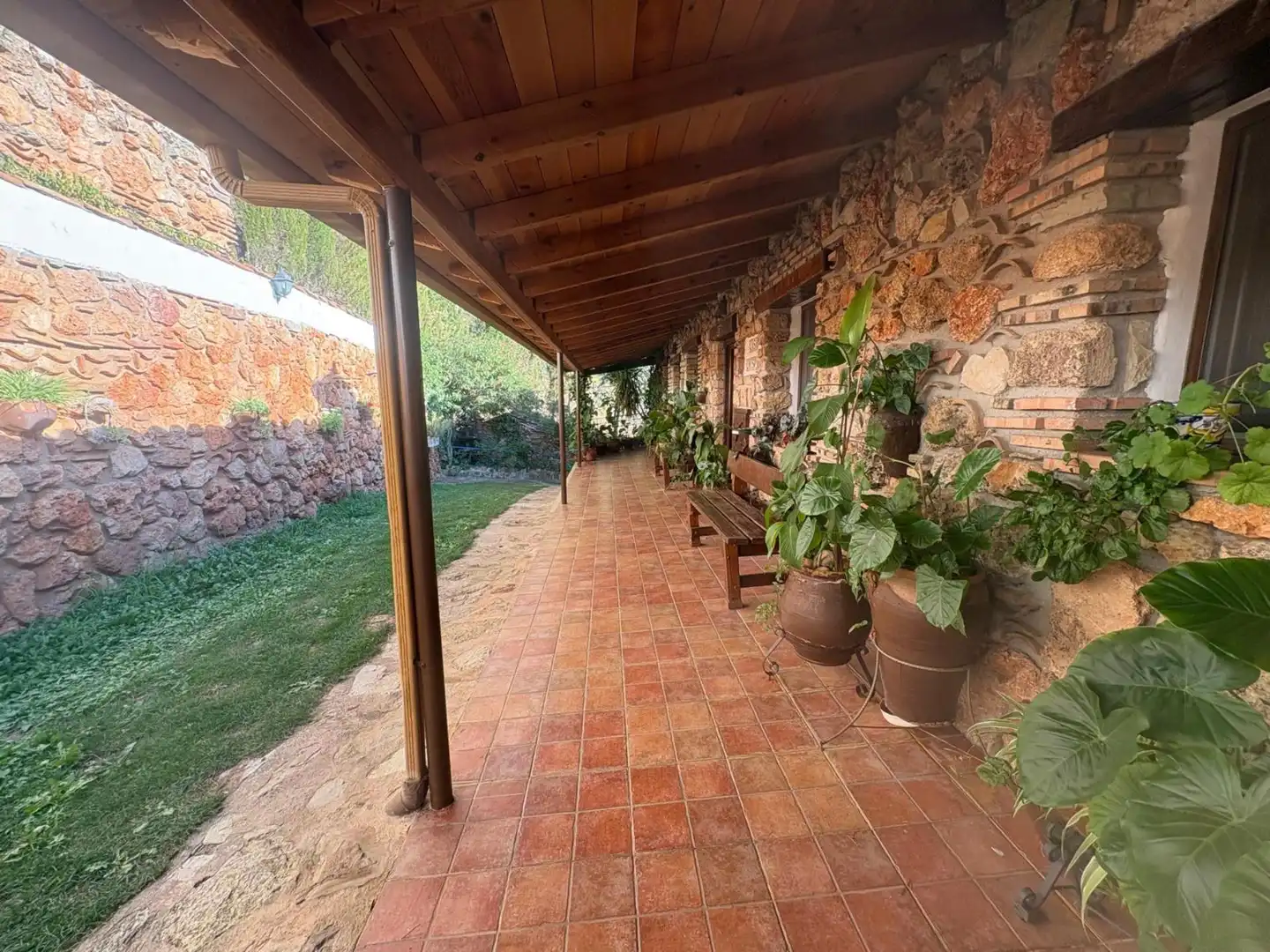 Terraza de Finca rústica en venta en Benatae con Calefacción, Jardín privado y Piscina