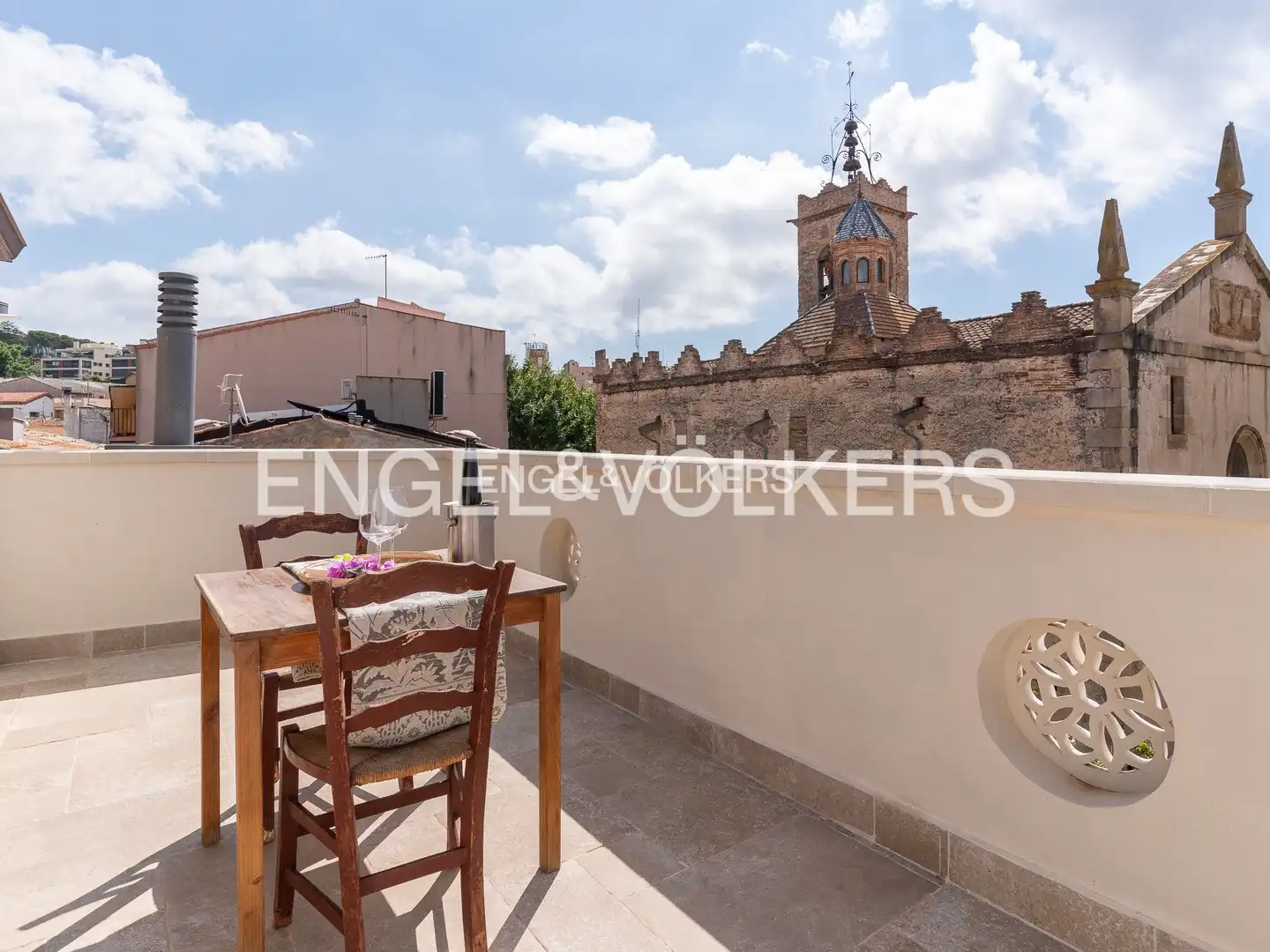 Terraza de Casa adosada de alquiler en Alella con Aire acondicionado, Calefacción y Jardín privado