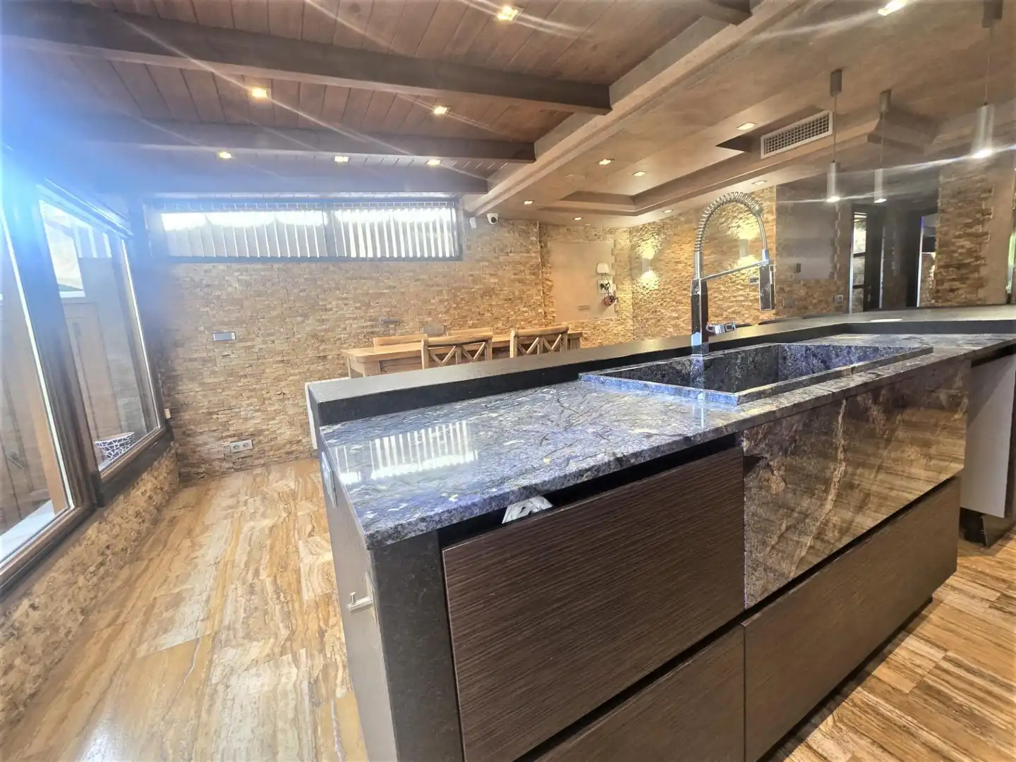 Cuina de Casa o xalet de lloguer en Málaga amb Aire condicionat, Jardí privat i Terrassa