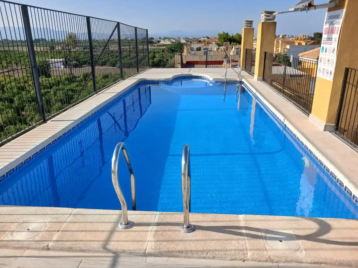 Swimming pool of Flat for sale in Daya Nueva  with Oven, Microwave and Balcony