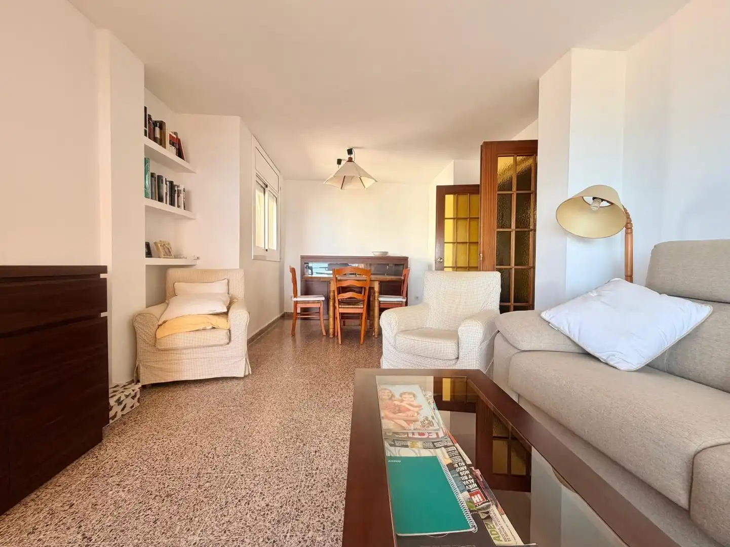 Sala de estar de Piso en venta en Cunit con Jardín privado, Terraza y Trastero