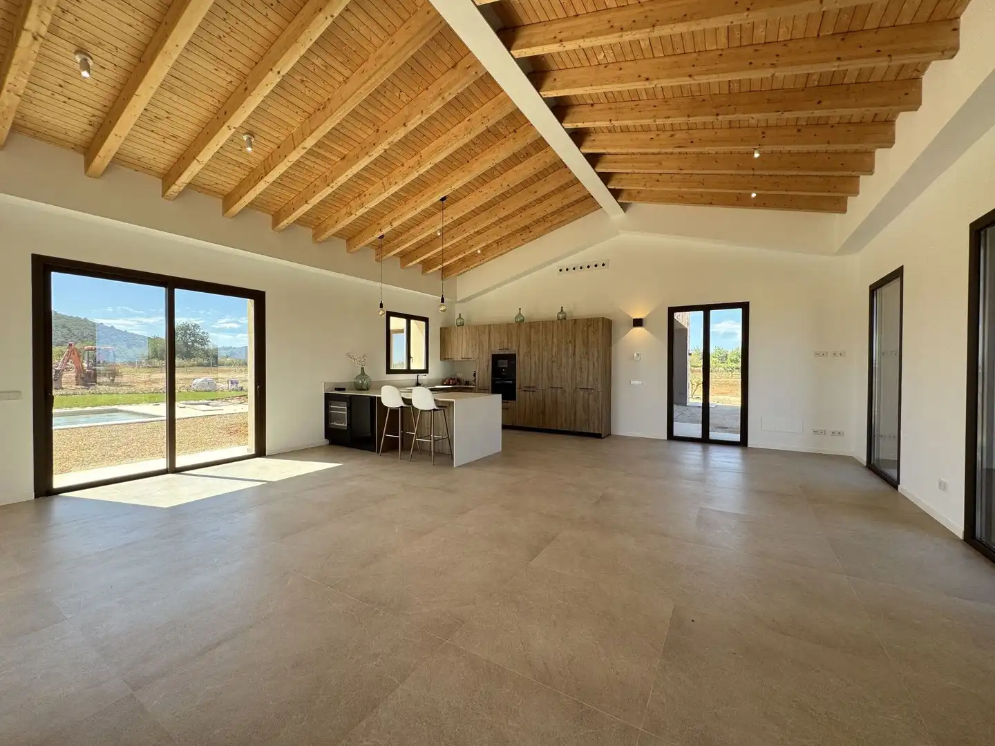 Küche von Country house zur Miete in Porreres mit Klimaanlage, Heizung und Terrasse