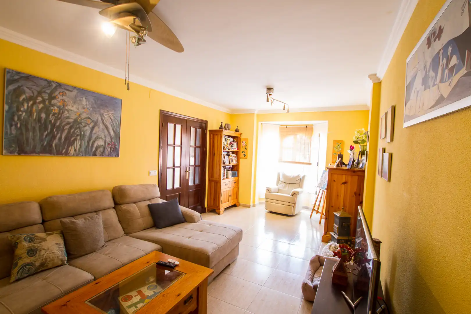 Sala de estar de Casa adosada en venta en Chiclana de la Frontera con Amueblado