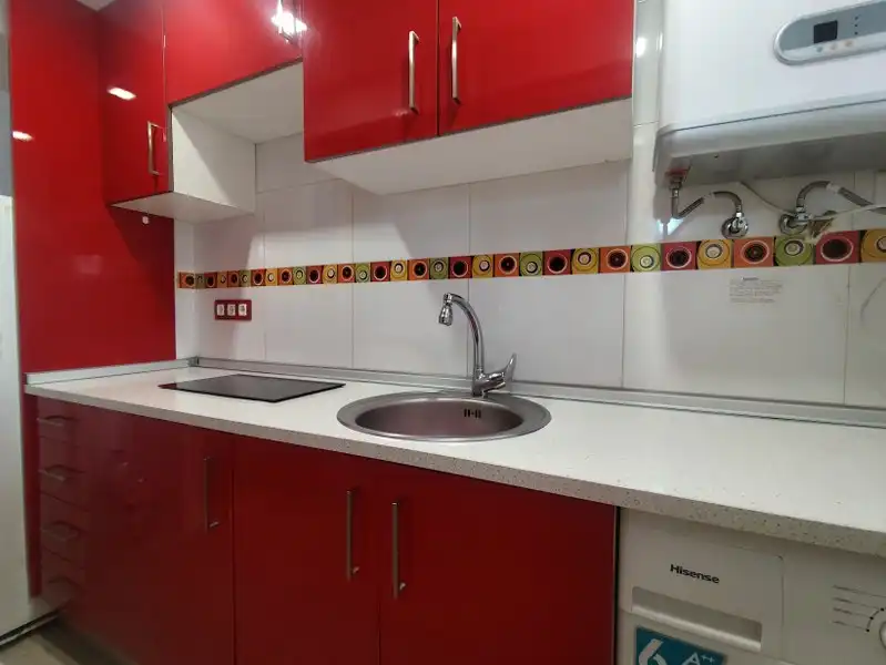 Cocina de Apartamento en venta en Cullera con Aire acondicionado, Parquet y Terraza