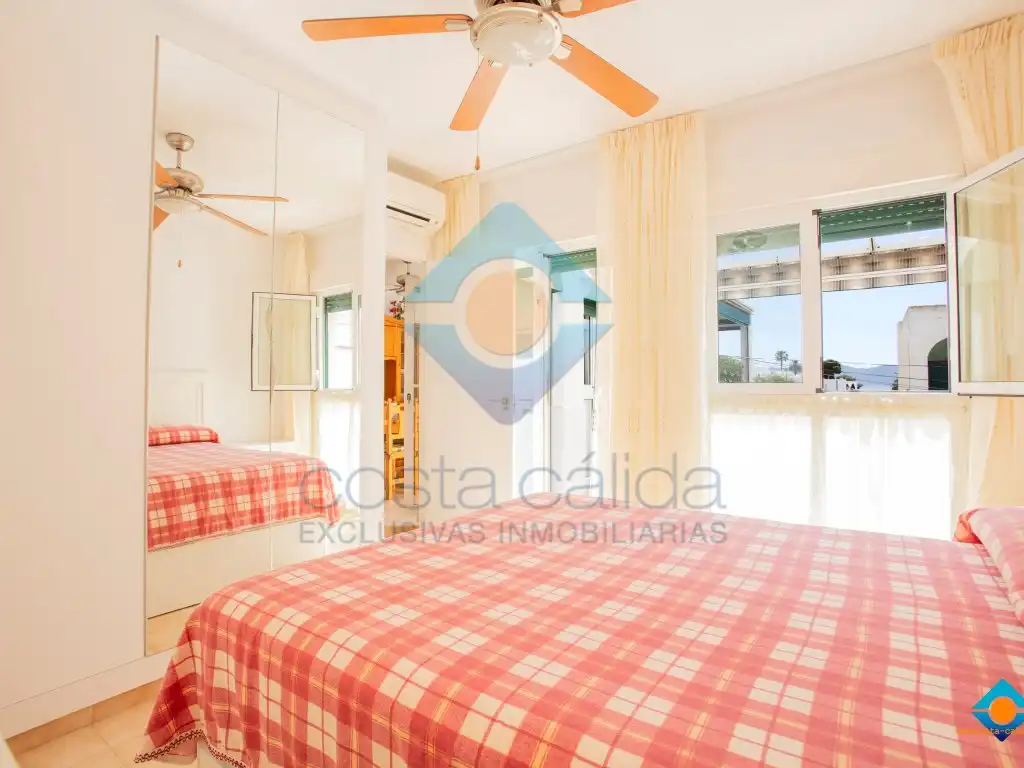 Dormitori de Apartament en venda en Mazarrón amb Aire condicionat, Jardí privat i Terrassa