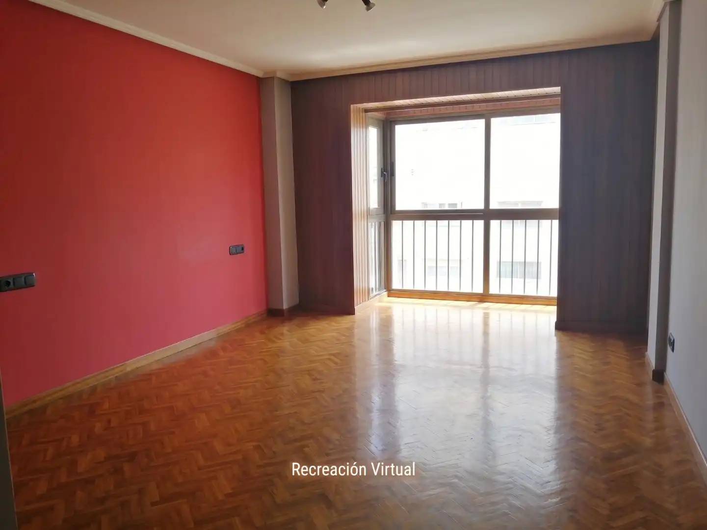 Living room of Flat for sale in Ourense Capital   with Parquet flooring, Terrace and Storage room