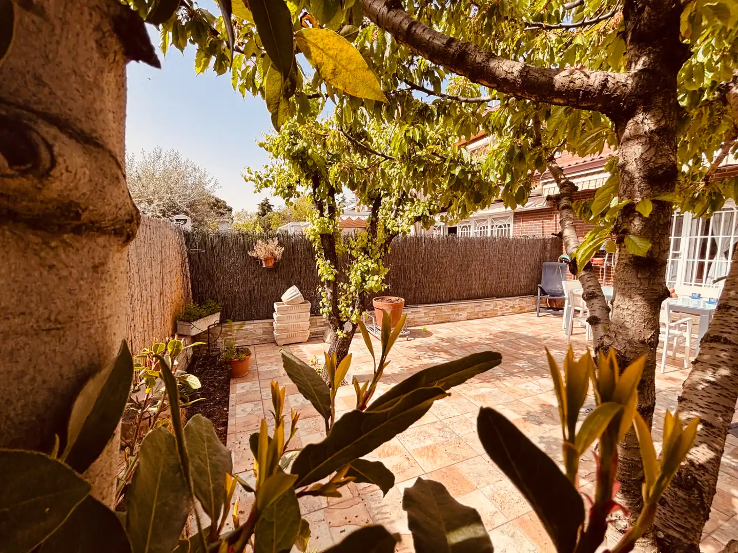 Terraza de Casa adosada en venta en Getafe con Aire acondicionado, Calefacción y Jardín privado