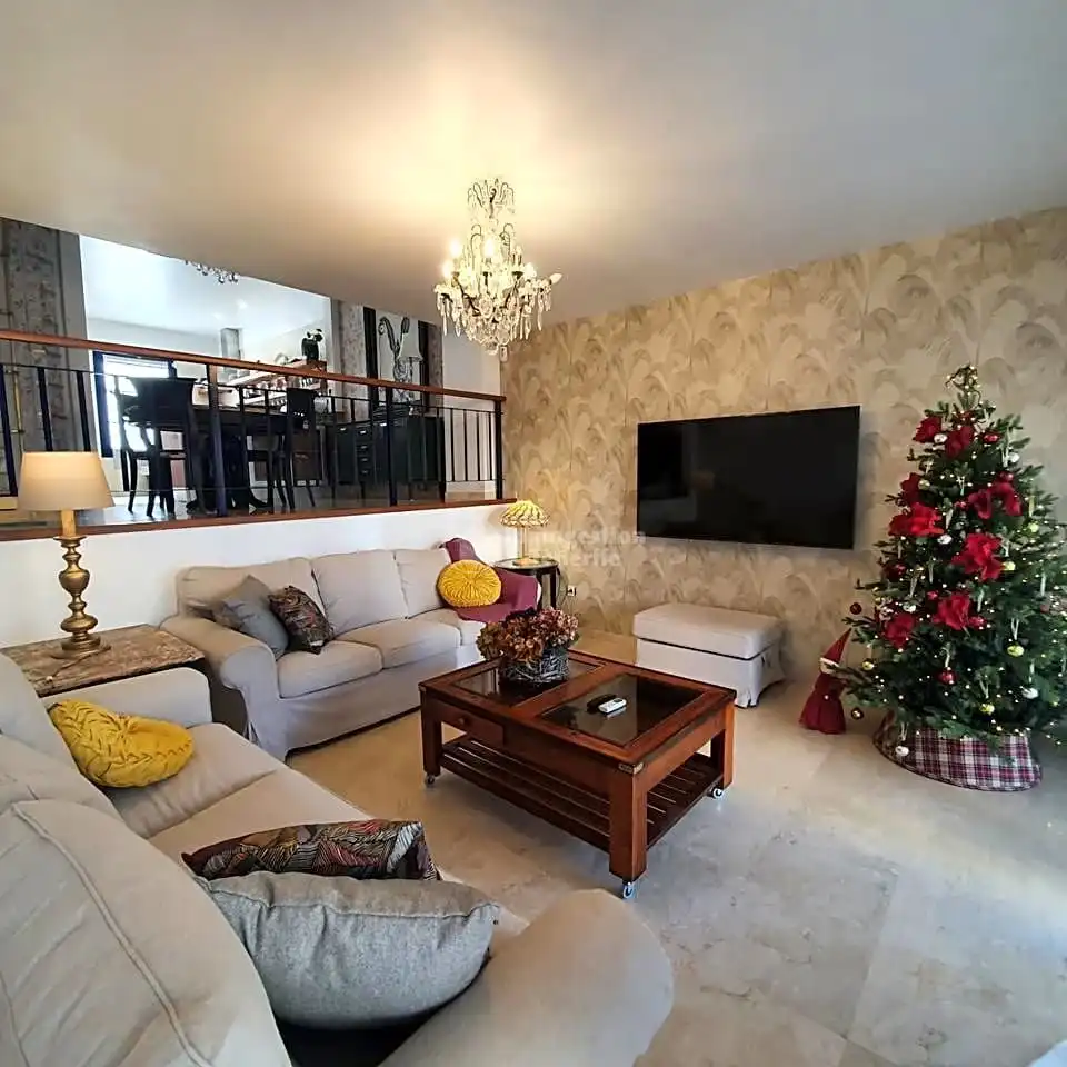 Sala de estar de Casa adosada de alquiler en Arona con Aire acondicionado, Jardín privado y Terraza