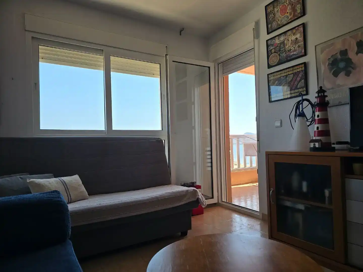 Living room of Flat for rent in La Manga del Mar Menor  with Swimming Pool, Furnished and Balcony