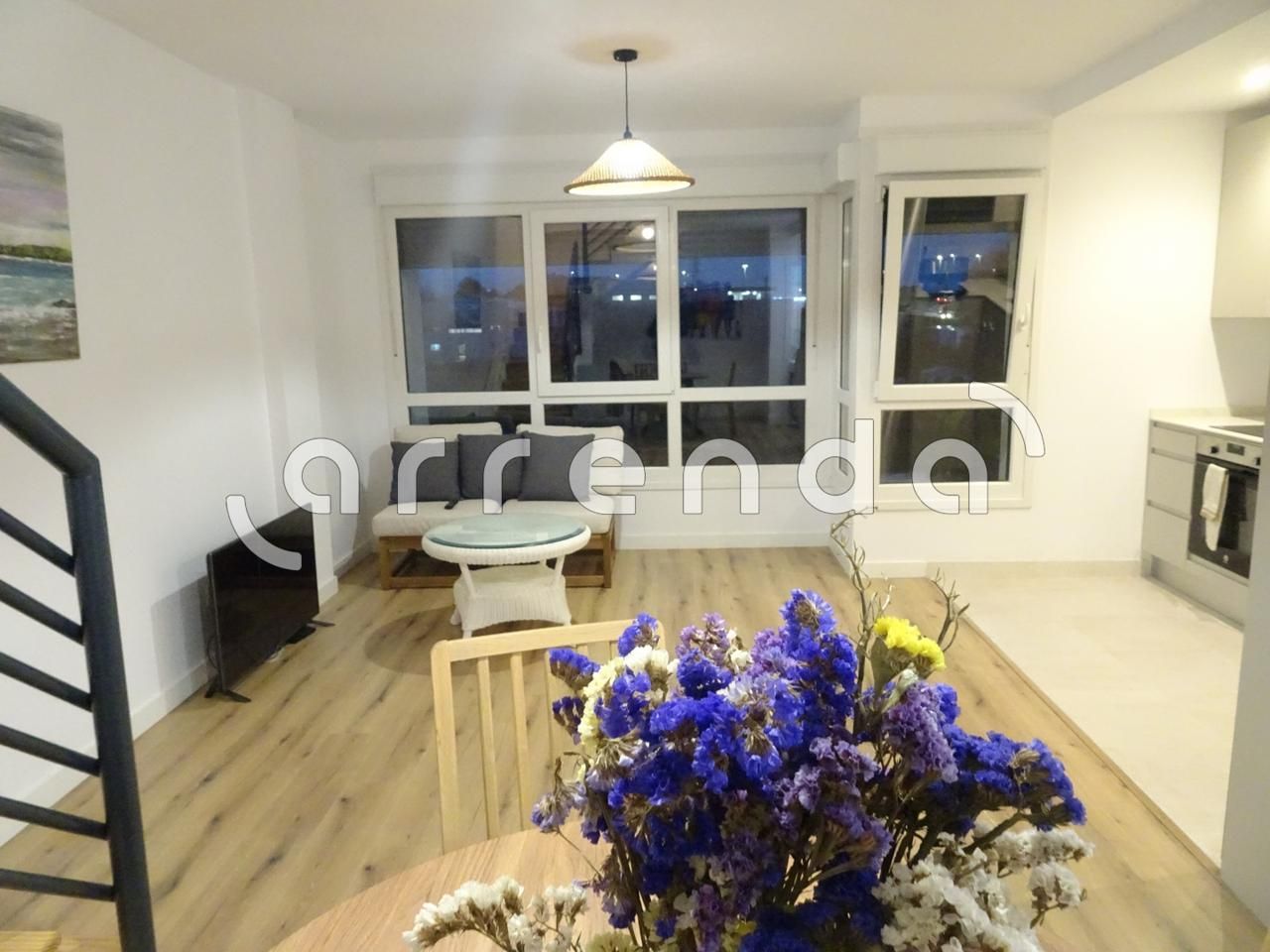 Living room of Duplex to rent in Santander  with Terrace, Storage room and Furnished