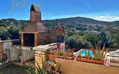 Vista exterior de Casa o xalet en venda en Maçanet de la Selva amb Jardí privat, Terrassa i Piscina