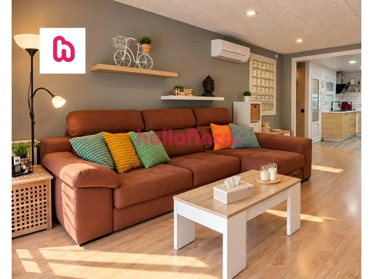 Living room of Flat for sale in Terrassa  with Air Conditioner, Heating and Parquet flooring