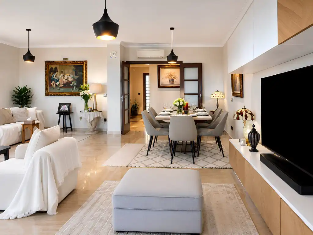 Dining room of Flat for sale in Fuengirola  with Air Conditioner, Private garden and Terrace