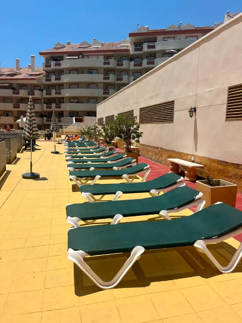 Terrasse von Wohnung zur Miete in Benalmádena mit Klimaanlage, Heizung und Möbliert