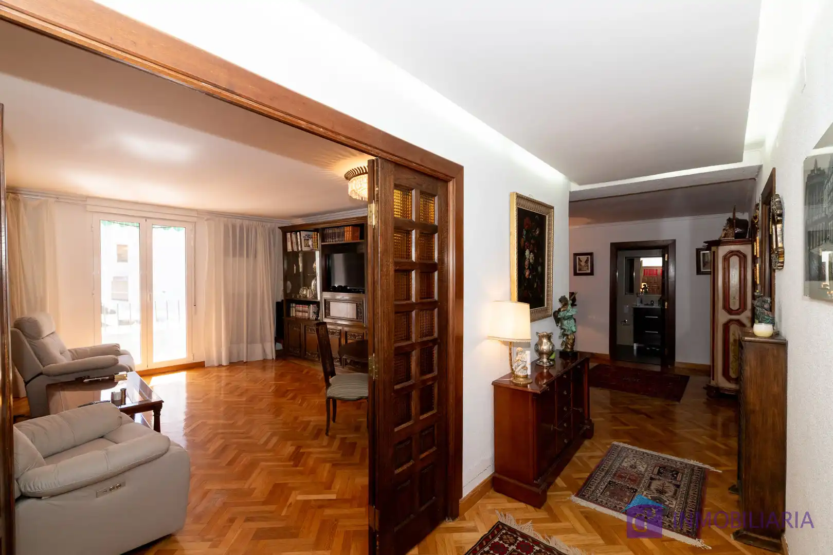 Living room of Flat for sale in Ateca  with Private garden, Parquet flooring and Terrace