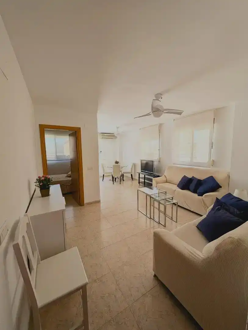 Sala d'estar de Àtic en venda en Oropesa del Mar / Orpesa amb Aire condicionat i Piscina