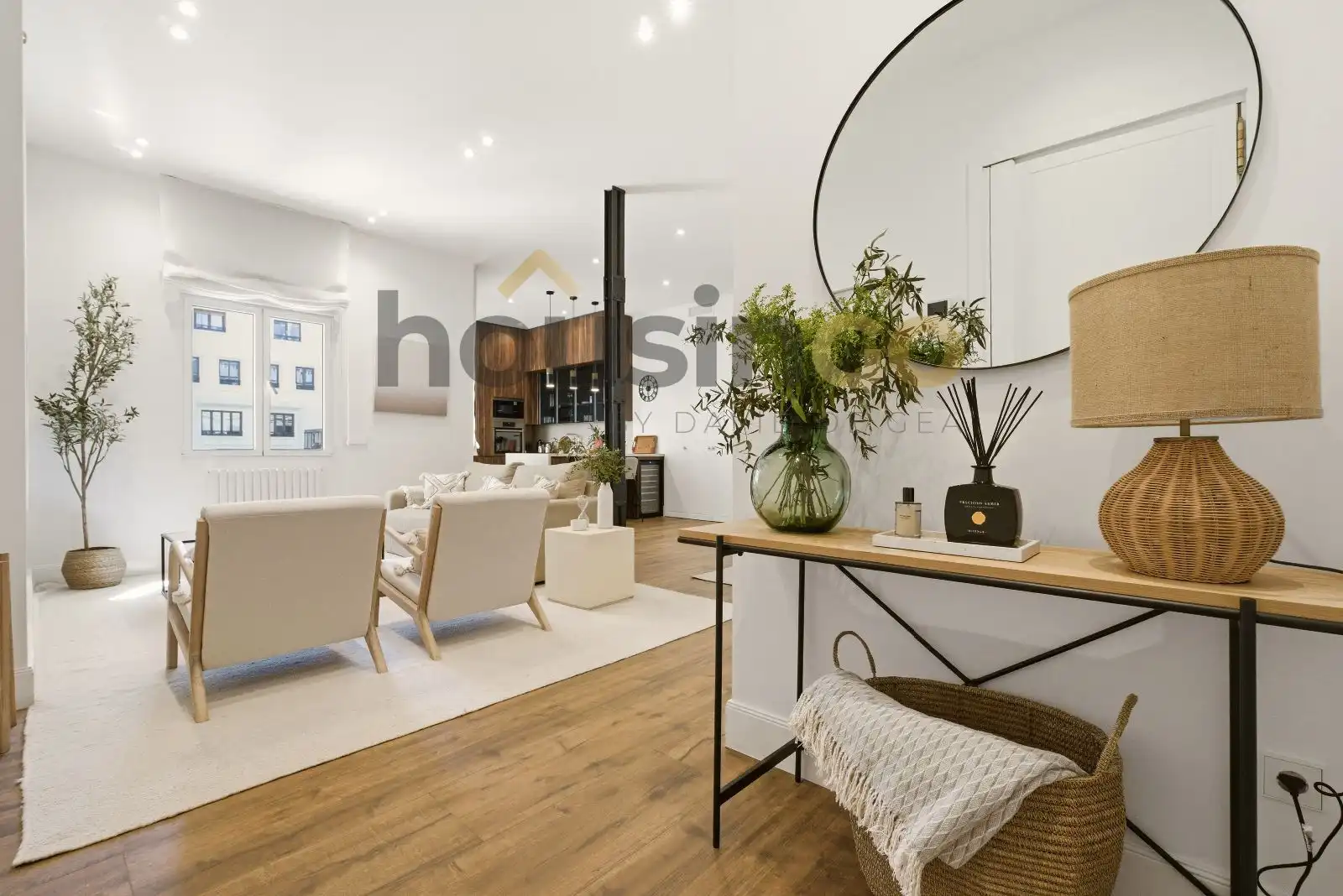 Wohnzimmer von Wohnung zum Verkauf in  Madrid Capital mit Klimaanlage, Heizung und Parkett