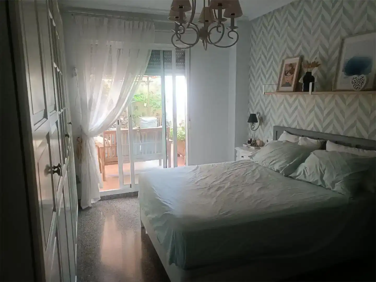 Bedroom of Flat for sale in Petrer  with Air Conditioner, Private garden and Storage room