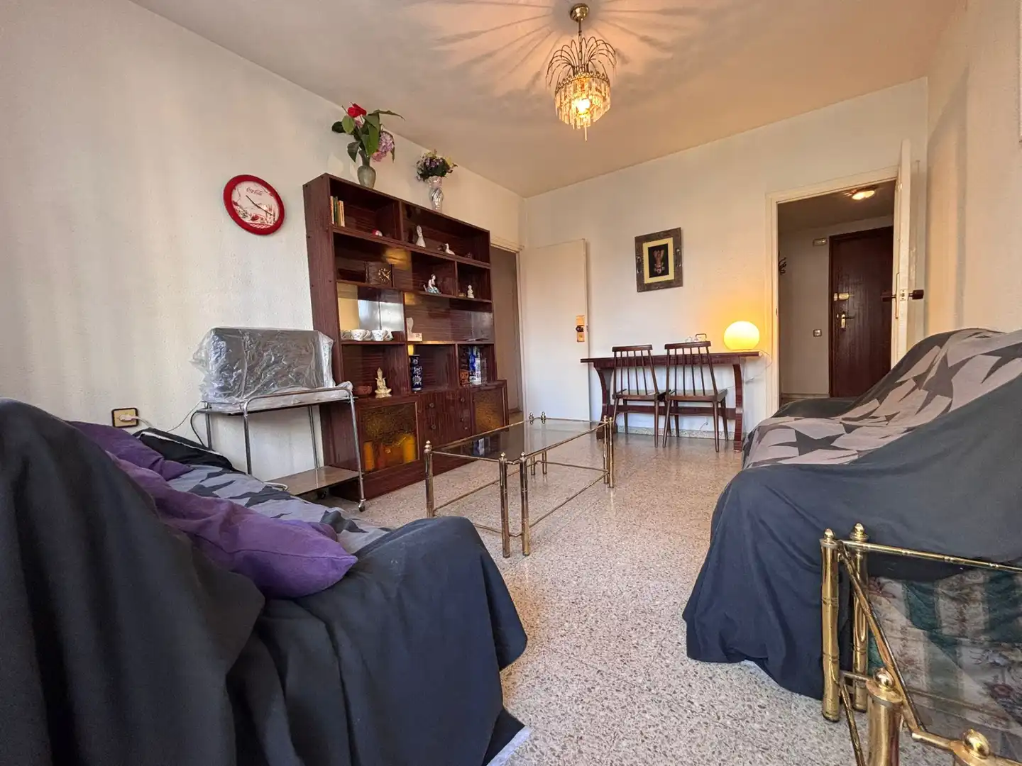Sala d'estar de Pis en venda en Alicante / Alacant amb Moblat i Balcó