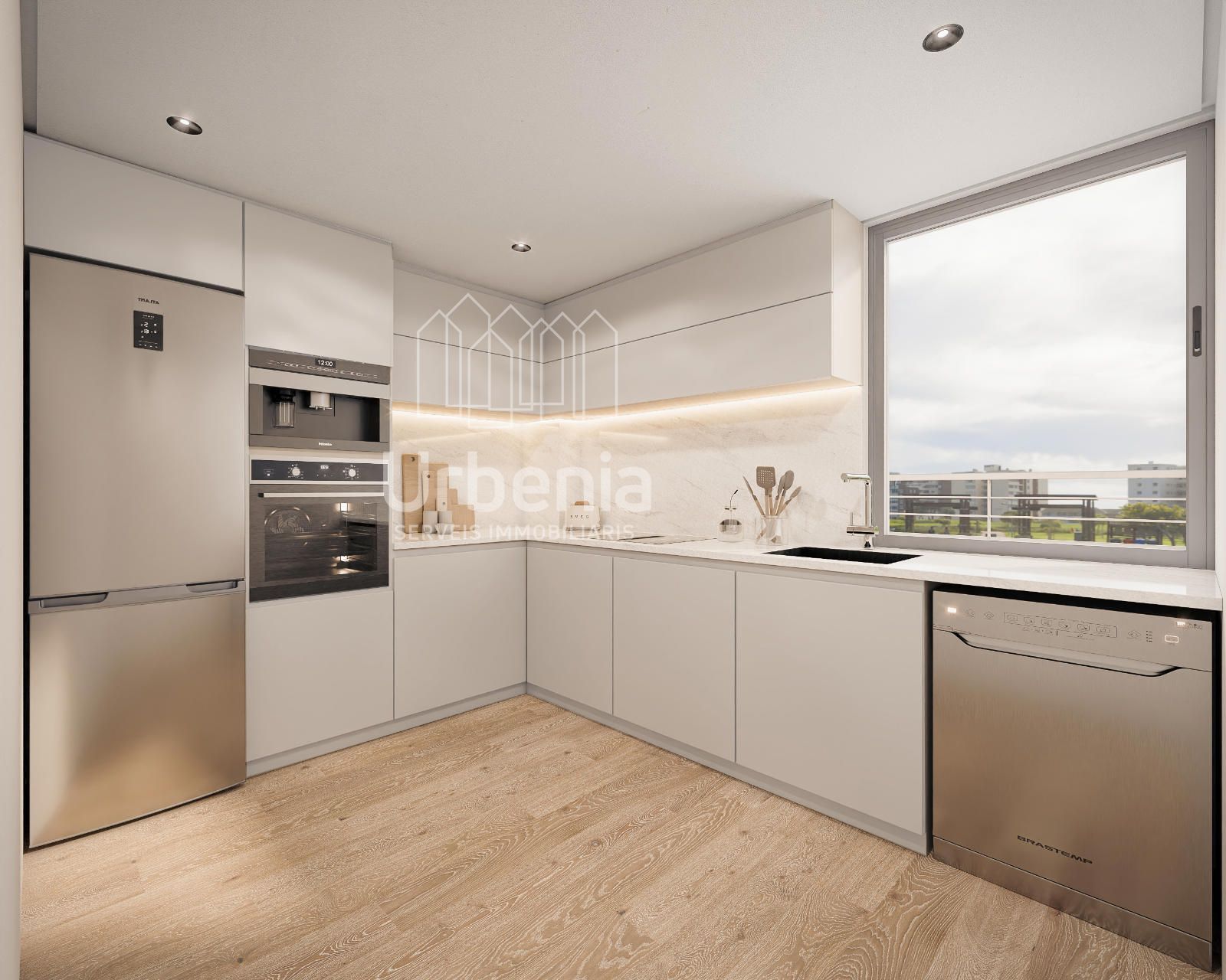 Kitchen of Flat for sale in Mataró  with Air Conditioner, Heating and Terrace