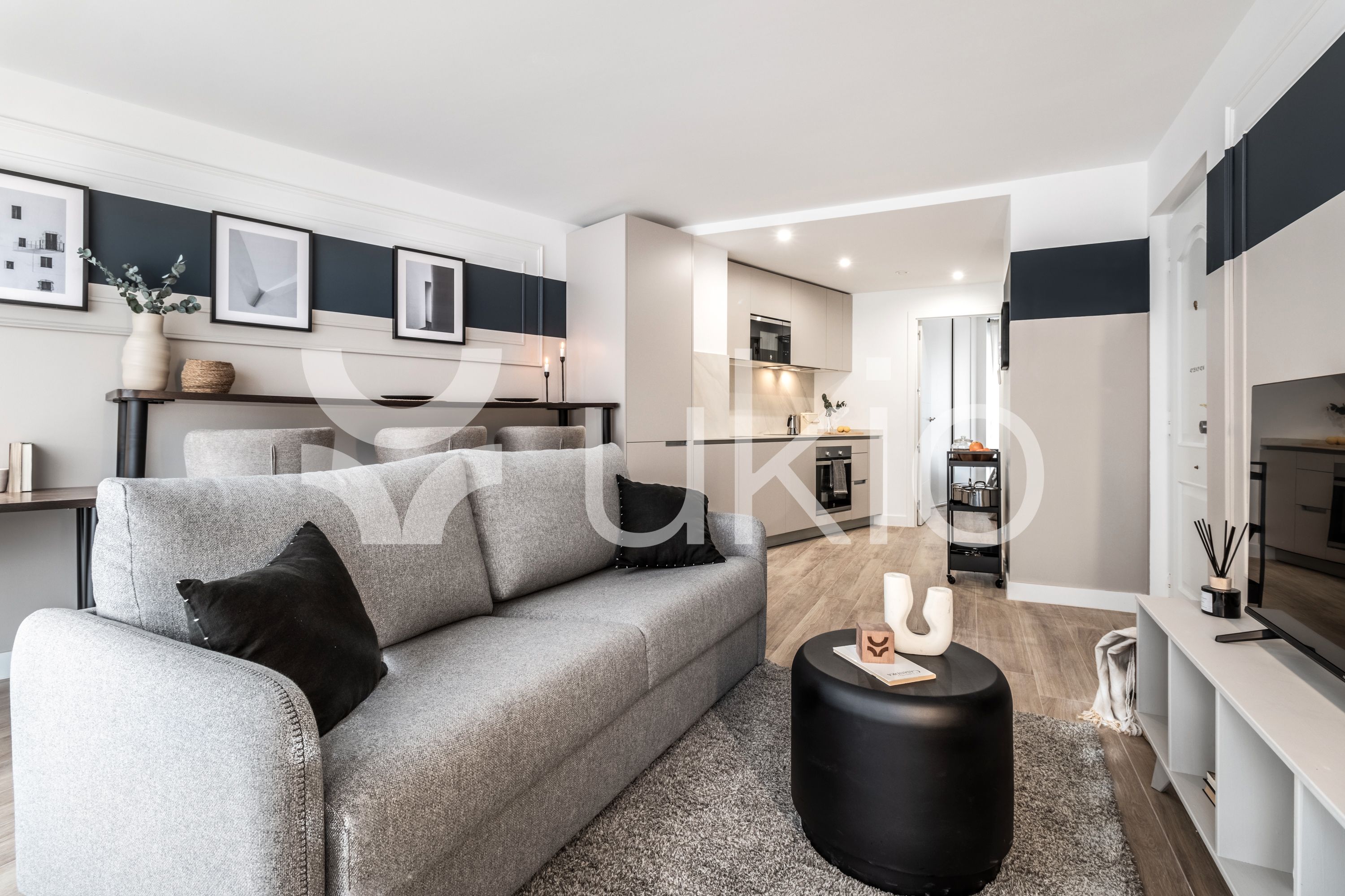 Living room of Apartment to rent in  Madrid Capital  with Air Conditioner, Heating and Storage room