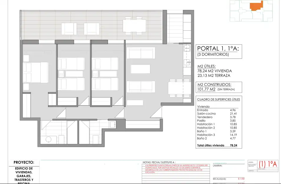Apartament amb terrassa en venda a Centro ciudad, imagen 24