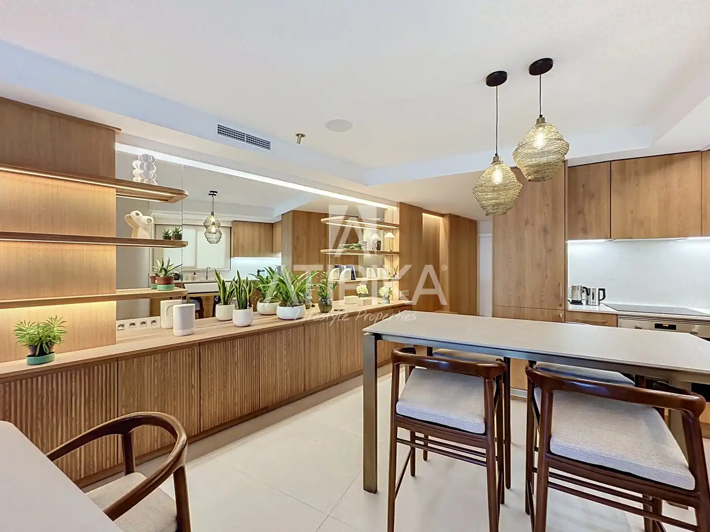 Kitchen of Flat for rent in Barcelona  with Air Conditioner, Terrace and Furnished