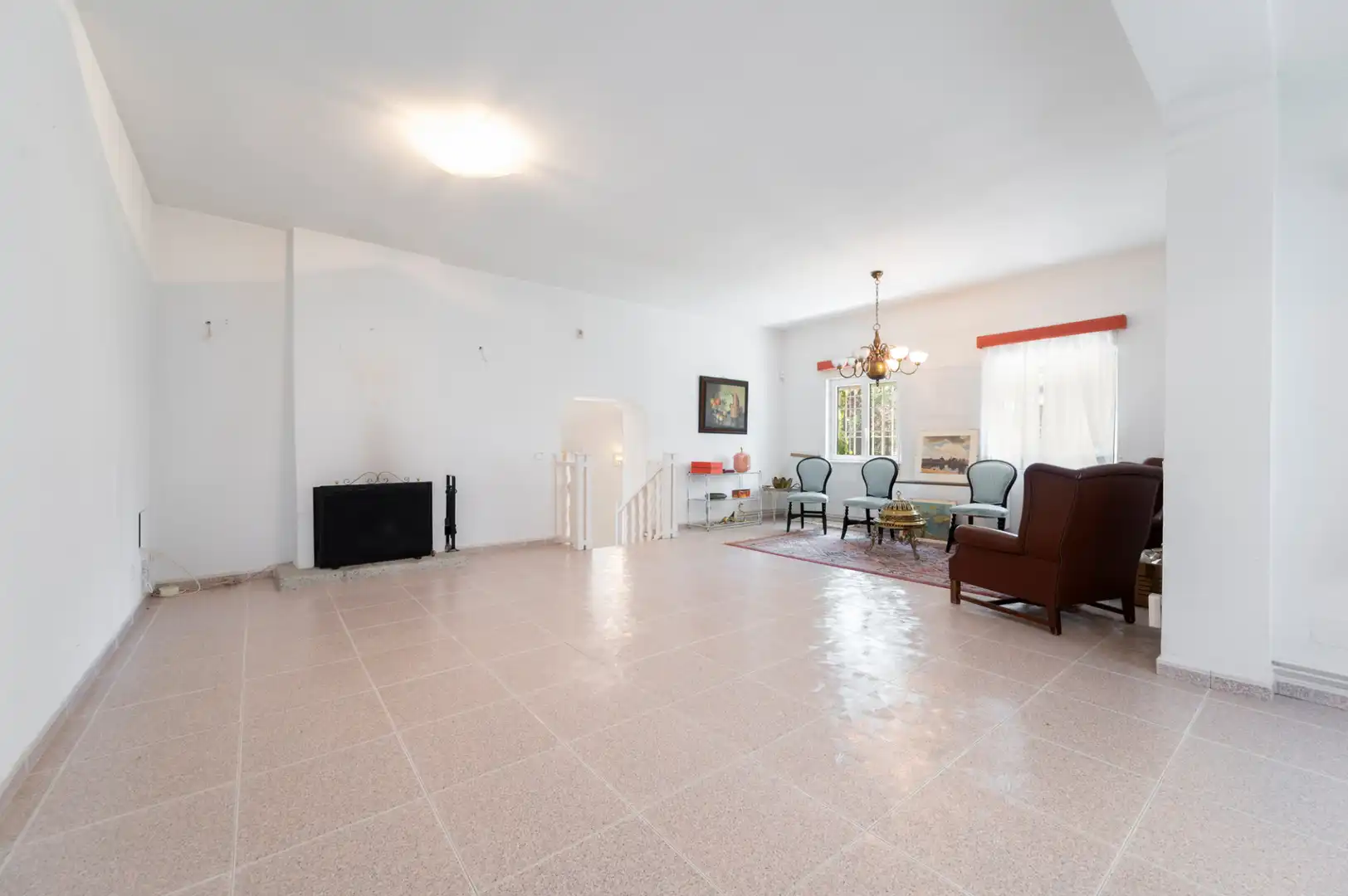 Sala de estar de Casa o chalet en venta en Colmenar Viejo con Aire acondicionado, Calefacción y Jardín privado