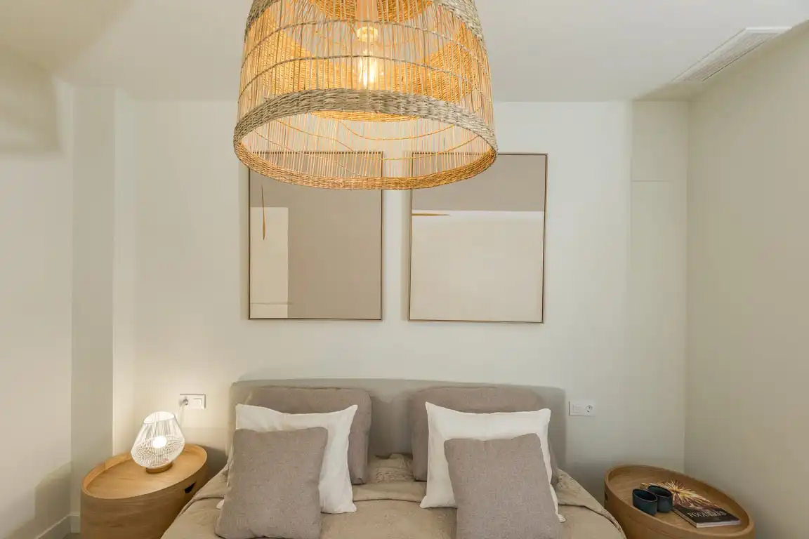 Bedroom of Apartments for rent in Jávea / Xàbia  with Air Conditioner, Storage room and Sauna