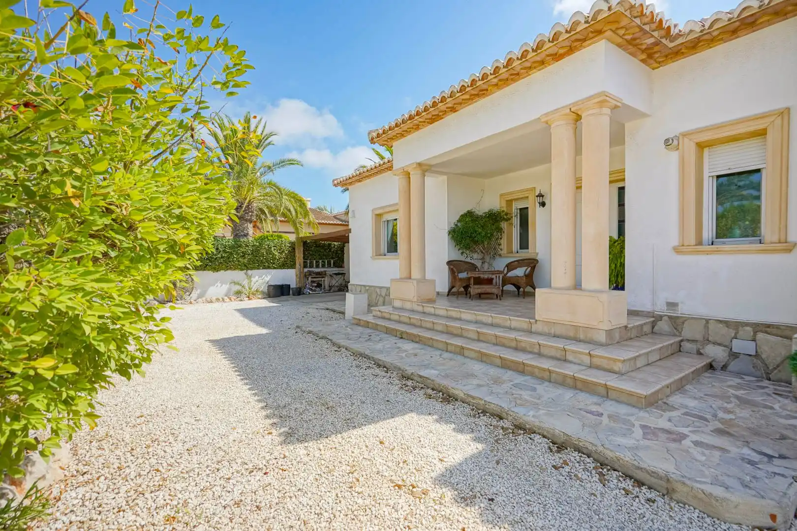 Vista exterior de Casa o xalet en venda en Jávea / Xàbia amb Aire condicionat, Calefacció i Jardí privat
