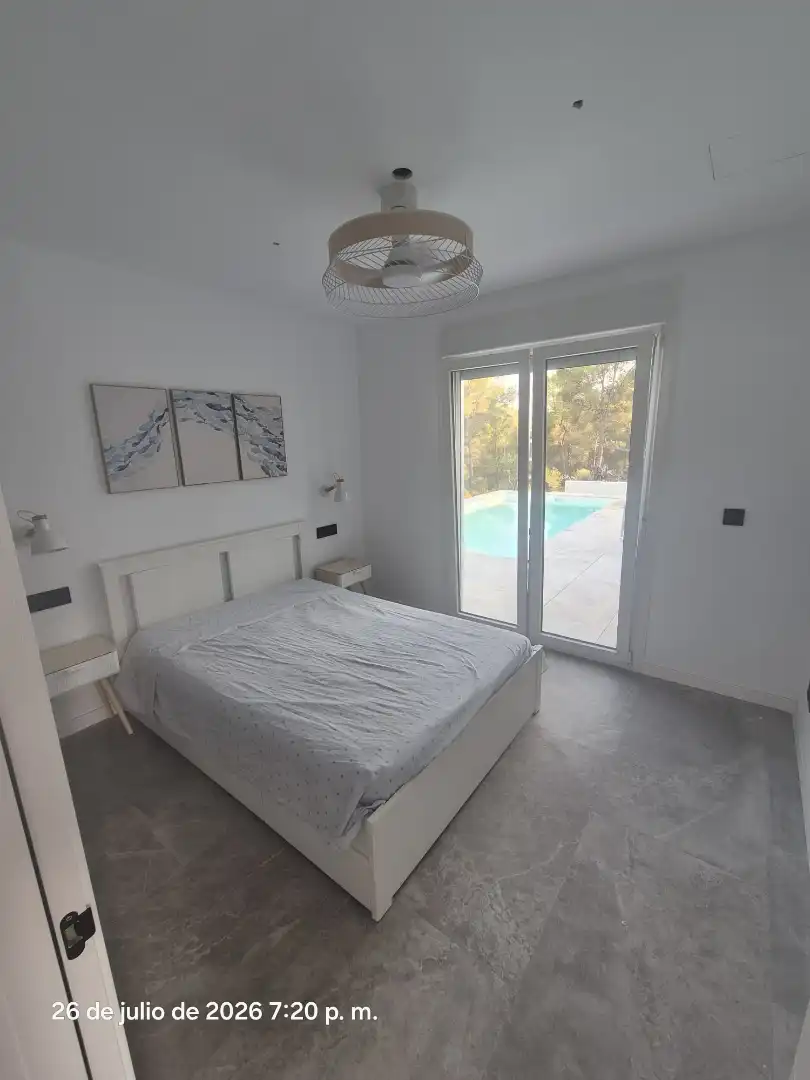 Bedroom of Houses for rent in Benicarló  with Air Conditioner, Terrace and Swimming Pool