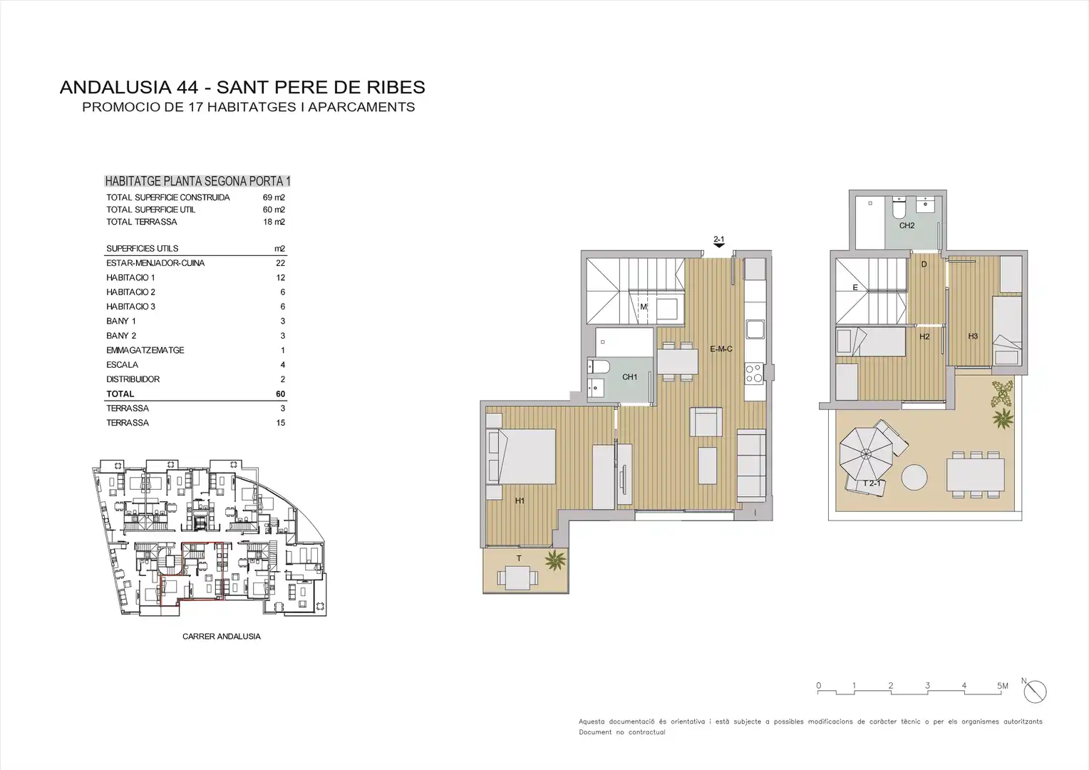 Flat with terrace for sale in Carrer d'Andalusia, imagen 4