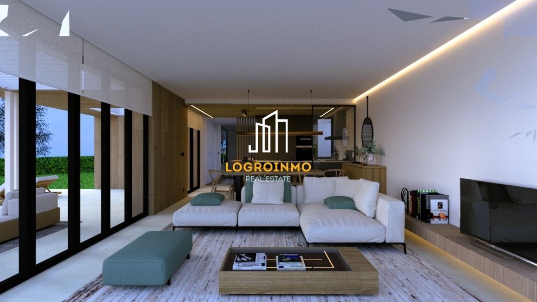 Sala d'estar de Casa o xalet en venda en Sojuela amb Calefacció i Jardí privat